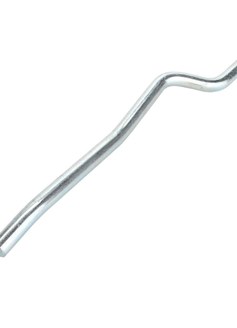 The AGCO | Tie Rod - Acp0334290 is a metal bicycle kickstand featuring a curved design and a bolt at one end. Unfortunately, there is no current product description available for this item.