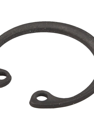 The AGCO CIRCLIP - D45663300 is an external retaining ring, characterized by two small holes on its ends, typically used to secure components on a shaft or in a bore. Unfortunately, there is no additional product description information available at the moment.