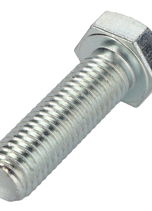 Close-up of the AGCO HEXAGONAL HEAD BOLT - 0901-21-51-00, showcasing its robust steel construction and meticulously threaded shaft.