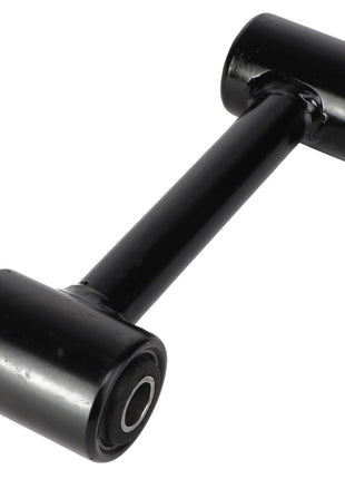 No current product description information is available, but the AGCO ROD - AG727000, a black metal suspension link rod with bushings on both ends, is displayed against a white background.