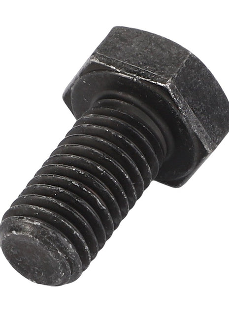 Close-up of the AGCO Hexagonal Head Bolt - Acw6163120, featuring a black finish with visible threading and a hexagonal head. No current product description information is available.