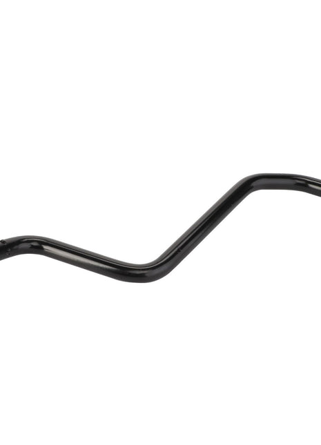 The AGCO Lever - Acp0671770 is a sleek, black curved metal rod featuring convenient mounting holes at both ends.