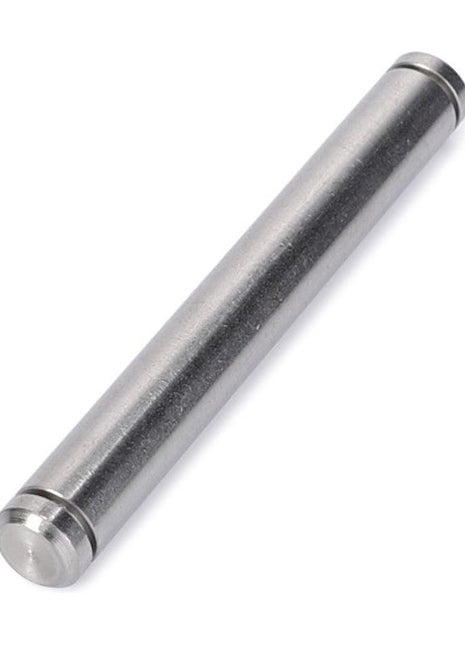 A cylindrical metal rod identified as the "AGCO | Hinge Pin - 3805094M1" from the brand AGCO, features an even, smooth surface and slightly rounded ends, and is displayed against a white background.