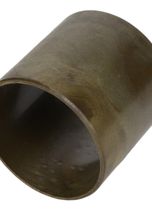 Featured is the AGCO Sleeve Bearing - Acw0793680, a cylindrical, hollow bronze bushing with smooth exterior and interior surfaces. Currently, no additional product description information is available.