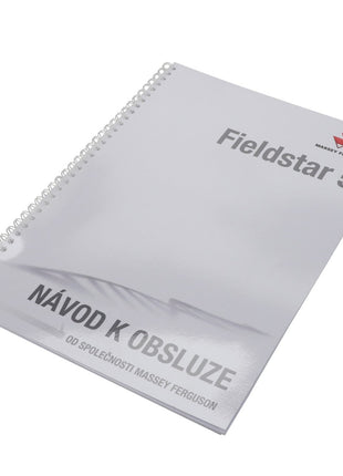 Spiral-bound manual titled "AGCO | Operator's Manual - Act004177B" featuring the Massey Ferguson logo and text in Czech, "NÁVOD K OBSLUZE OD SPOLEČNOSTI MASSEY FERGUSON." No Current Product Description Available.