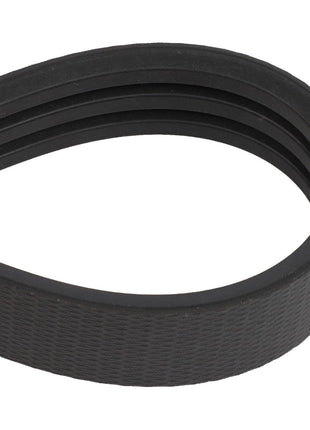 A detailed close-up view of the AGCO | BELT - D41991700, a black serpentine belt with multiple ribs commonly used in automotive engines to drive various components. No current product description information available.