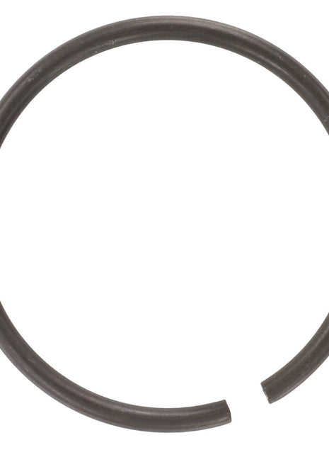 Introducing the AGCO | Ring - La13398976 from AGCO, a metal snap ring with an open gap, forming a nearly complete circle, ideal for various applications.
