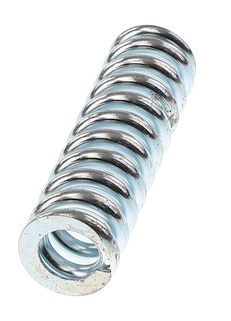 An AGCO Extension Spring - Acw0844310, a metal cylindrical compression spring with closely spaced coils displaying a silver hue, set against a white background. No current product description information is available.