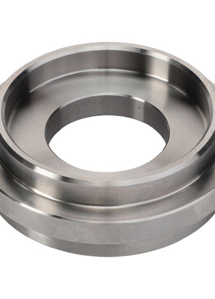 No current product description available for AGCO | Washer - La320655650, a circular metal machined part with a central hole and multiple concentric grooves.