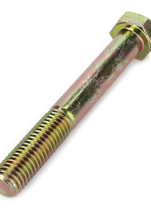 An AGCO | Hex Head Bolt - Fel116536 with a 97mm hexagonal head and partially threaded shaft, showing some wear and signs of use.