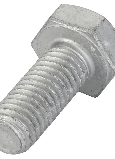 Close-up image of the AGCO | Hexagonal Bolt - Acw1044800 with visible threading, shown from an angle that highlights both the hexagonal head and the threaded shaft. No Current Product Description Information Is Available.