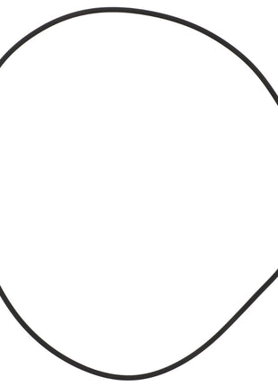 A black AGCO rubber O-ring model F737300020040, laid flat in an irregular circular shape on a white background.