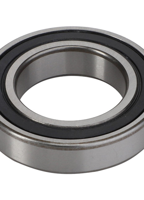 A close-up of the AGCO | Ball Bearing - 0922-12-48-00, featuring an inner and outer ring along with a rubber seal, engineered by AGCO to handle radial and axial loads while minimizing rotational friction.