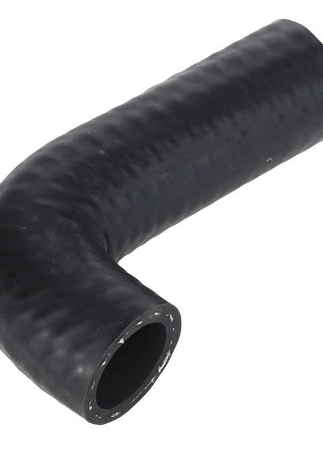 Product Description: The AGCO Hose - Acp0583420 is a black, L-shaped rubber hose featuring a textured surface and a hollow interior. Currently, there is no additional product description available.