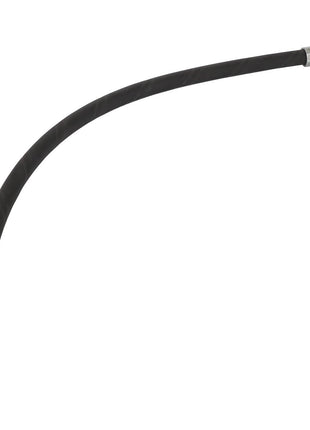 The AGCO Hydr. Hose - Acw3067460 by AGCO is a black flexible hose equipped with metallic connectors on both ends, featuring a male threaded fitting on one side and a female threaded fitting on the other. No additional product description information is available at this time.