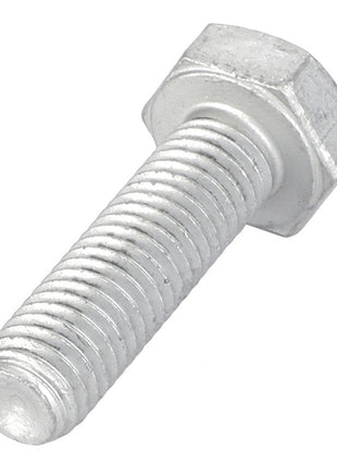 A close-up of an AGCO Hexagonal Head Bolt (3001429X1) resting on a pristine white background.