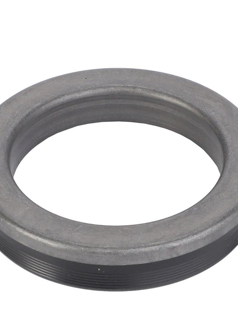 The AGCO Seal - Acp0196750 is a metal ring featuring a ridged outer edge and a smooth inner surface, commonly used as a mechanical component.