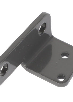 The AGCO Mounting Plate - Acx2888700 is a compact, dark-colored metal bracket featuring four circular holes designed for screws or bolts. No current product description information is available.