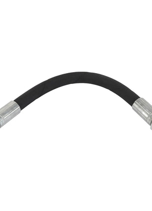 The AGCO | HOSE - ACP0426730 is a flexible black rubber hose with metallic connectors at both ends. For any product questions or to contact support, feel free to reach out to our dedicated AGCO product support team.