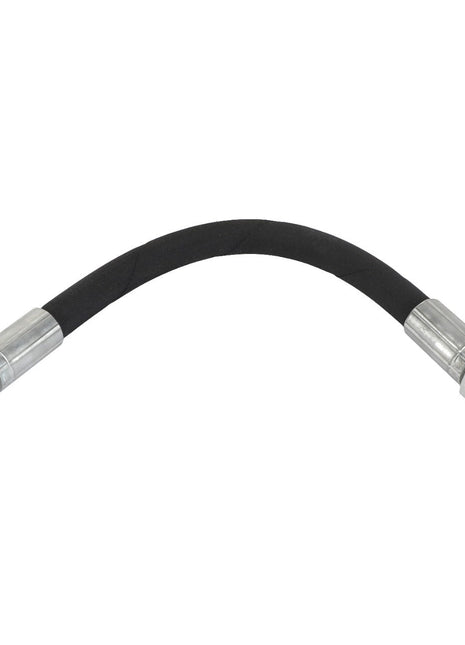 The AGCO | HOSE - ACP0426730 is a flexible black rubber hose with metallic connectors at both ends. For any product questions or to contact support, feel free to reach out to our dedicated AGCO product support team.