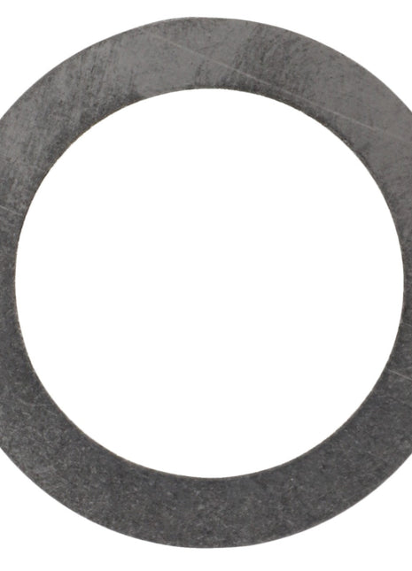 A flat, gray AGCO Adjusting Washer (Fel116014) with a circular hole in the center, viewed from above against a white background. No Current Product Description Available.