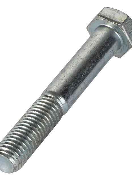 A metal bolt with a hexagonal head and partially threaded shaft, branded as AGCO | HEXAGONAL HEAD BOLT - 0901-12-08-00, displayed on a white background. No current product description information is available.