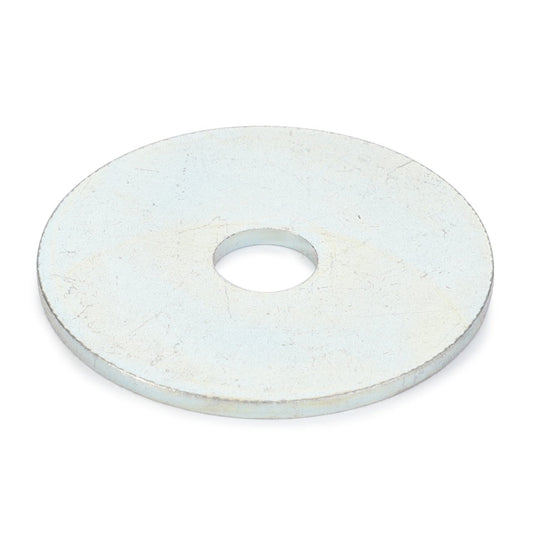 A flat, circular metal washer with a central hole, identified as AGCO | WASHER - D20400410 by the brand AGCO, is set against a plain white background.