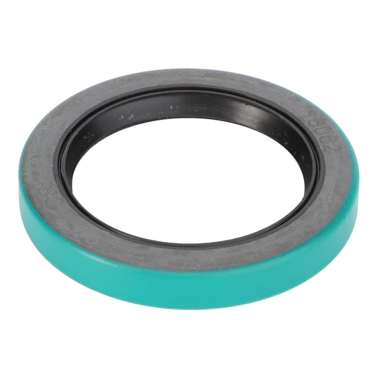 The AGCO | Lip Seal - 8044778 is a green and black circular metal washer with an inner hole, typically used as a seal in mechanical applications. No current product description is available for this item.