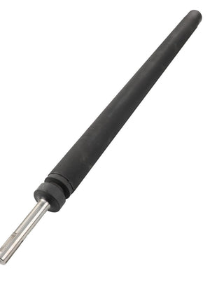 The AGCO Roller Assy - Acw2018960 is a sleek cylindrical black and silver handheld tool featuring a long handle and a polished metallic tip, making it ideal for precision tasks.