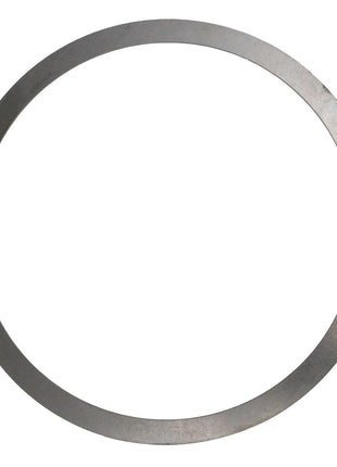 A metallic circular washer with a smooth surface against a white background: AGCO | SHIM - F835300020580 by AGCO. No current product description information is available.
