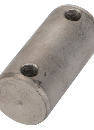 No current product description is available for the AGCO | Bolt - Fel151941, a cylindrical metal connector with two threaded holes.