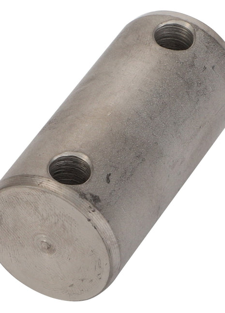 No current product description is available for the AGCO | Bolt - Fel151941, a cylindrical metal connector with two threaded holes.