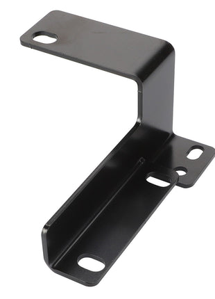 No current product description information is available, but the AGCO Support - Acw132726A black metal bracket features three mounting holes on the bottom section and one on the top.