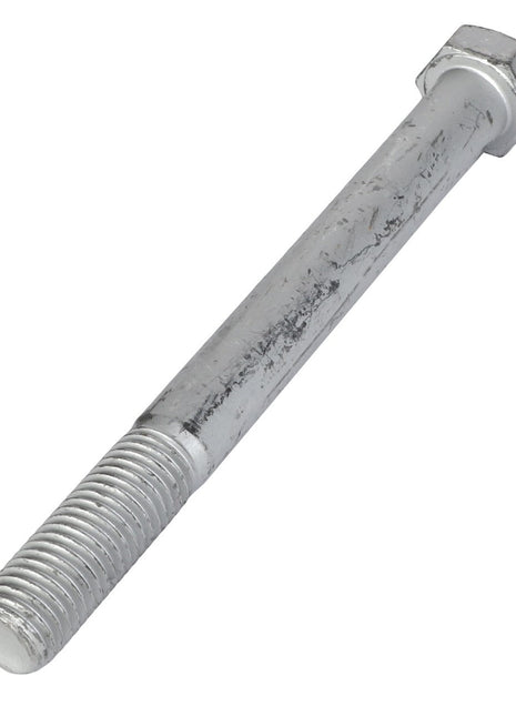The AGCO HEXAGONAL HEAD BOLT (Model AG522886) is a metallic hex bolt featuring a partially threaded shank and a hexagonal head.