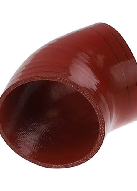 An AGCO Rubber Elbow – Acw4351230, a red 45-degree silicone hose with a glossy finish, is commonly used in automotive or industrial applications. Please note, detailed product information is currently unavailable.