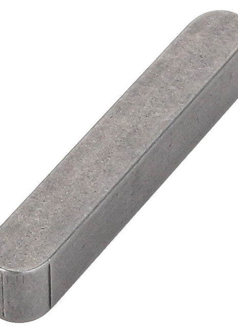 The AGCO | KEY - D43102400 by AGCO is a rectangular metal key with rounded ends, typically used in mechanical devices for locking parts together. Currently, no additional product description information is available.