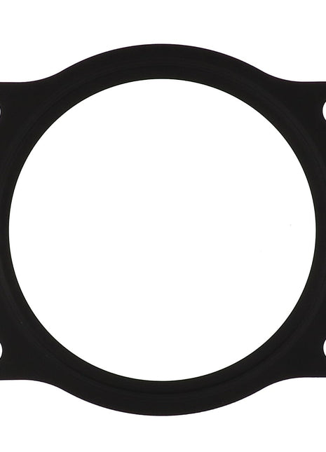 A front-view image of the AGCO Circular Gasket - Acp0353620, featuring four holes at the corners, presented on a white background. No current product description available for this item.