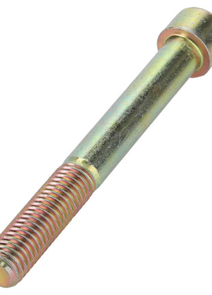The AGCO Hex Socket Head Capscrew - 3009303X1 is a durable metallic fastener featuring partial threading along its sleek cylindrical body.