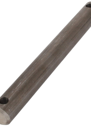 No current product description is available for the AGCO | Pin - Acp0023080 cylindrical metal rod with two holes drilled near its ends.