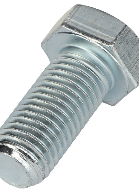 A close-up image of a single hexagonal-headed bolt, identified as the AGCO SCREW - AL5002151, made of shiny metal, with its threaded body visible. No current product description information is available for this item.