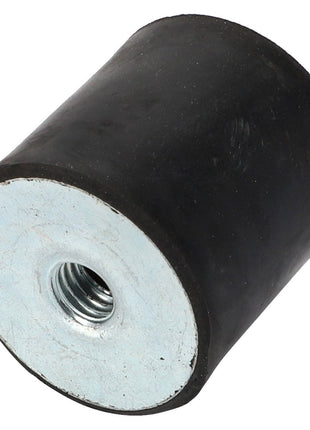 AGCO DAMPER - D46482001, a cylindrical rubber and metal bumper featuring a threaded hole in the center.