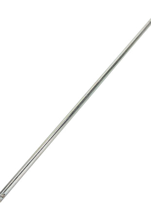 The AGCO Hinge Pin - Acx2198340 is a long, cylindrical metal rod featuring a threaded hole at one end.