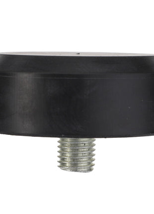 A round black rubber AGCO Steering Axle Stop - Acw2105930 with a sturdy threaded metal bolt extending from the bottom.