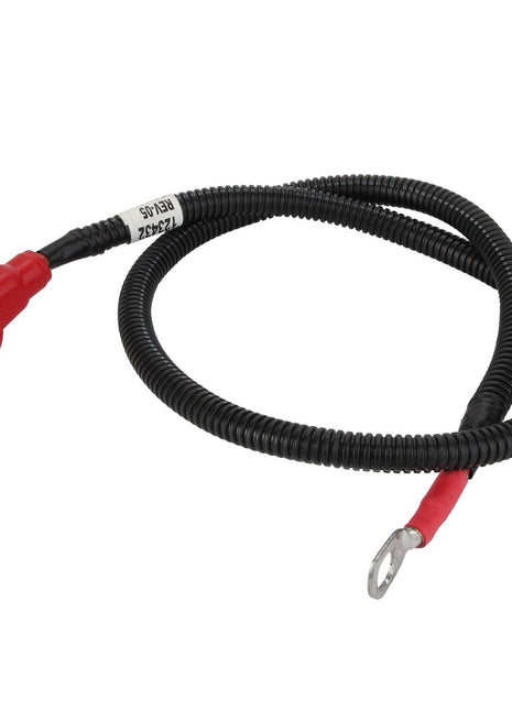 A black AGCO electric cable (AG123432) featuring a red cap terminal on one end and a circular metal terminal on the other. No current product description information is available.