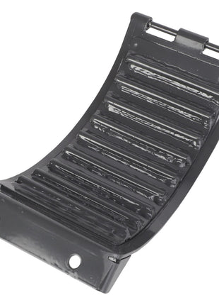 The AGCO Hatch - Acw496707A is a black, curved, plastic footrest featuring two mounting holes at the base. No additional product description information is available at this time.