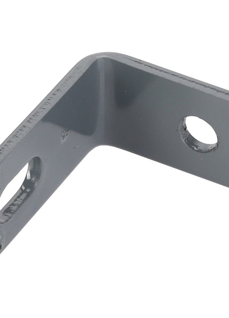 Here is the rewritten sentence incorporating the given product data:

The AGCO SUPPORT - D28785516 is a gray L-shaped metal bracket featuring two holes, one on each side. No further product description information is available at this time.