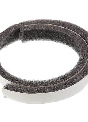 Introducing the AGCO | Door Seal - Acx0149450: A coiled strip of gray foam with adhesive backing, offering versatile usage for various applications.