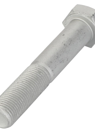 A close-up view showcases the AGCO Hex Cap Screw - La15981531 with its hexagonal head and finely threaded shaft, reflecting precision craftsmanship.