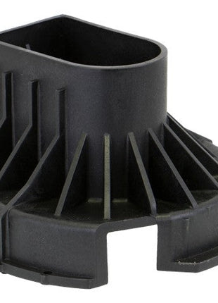 The AGCO | VOLUTE - AG057554 is a sleek black plastic component with a cylindrical top section and a round base, featuring vertical ridges and an open slot at the bottom.