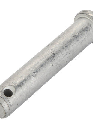 A cylindrical metal pin with a small hole towards one end and a wider, flat head on the opposite end. Product Name: AGCO | PIN - CH177-3405, Brand Name: AGCO.